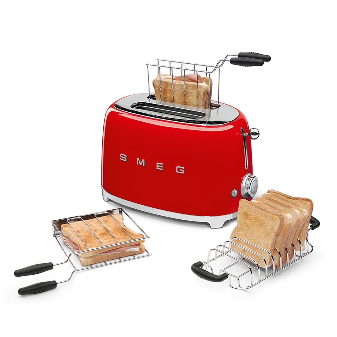 Smeg 2x2 Ekmek Kızartma Makinesi Red Tsf01rdeu