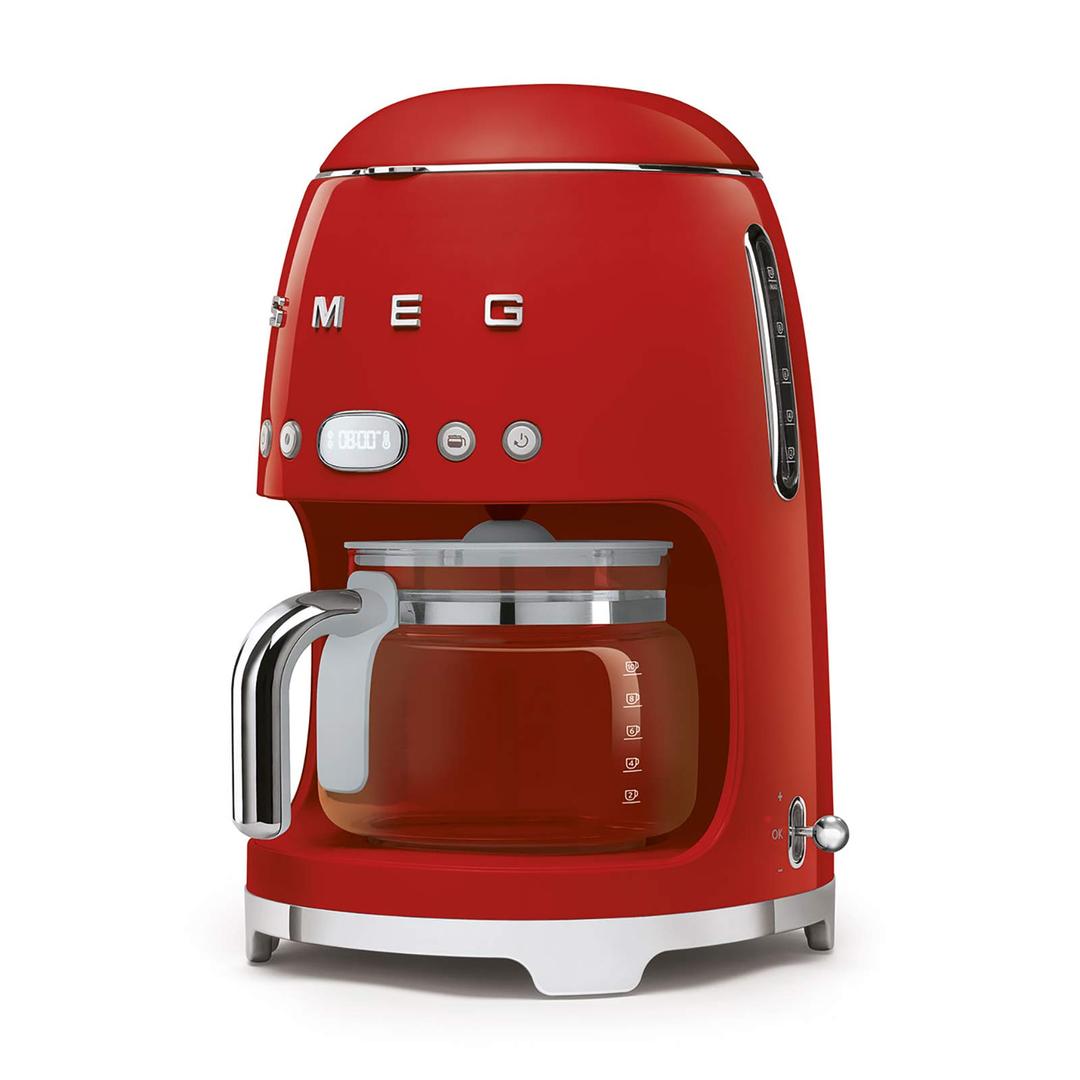  Smeg- Linea 50's Retro Style- Filtre Kahve Makinesi- Red Dcf02rdeu
