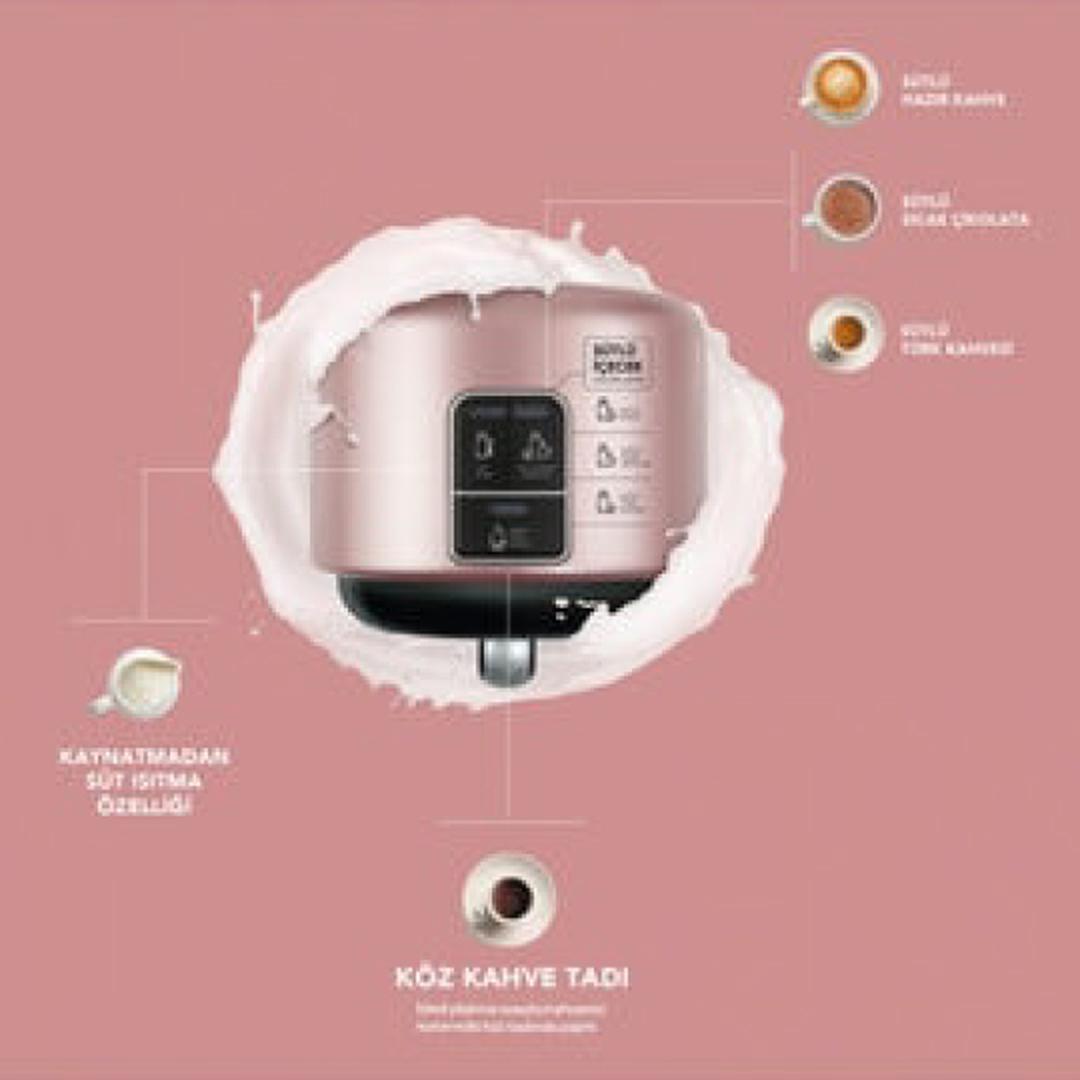 Hatır Mod Sütlü Türk Kahve Makinesi Rosegold