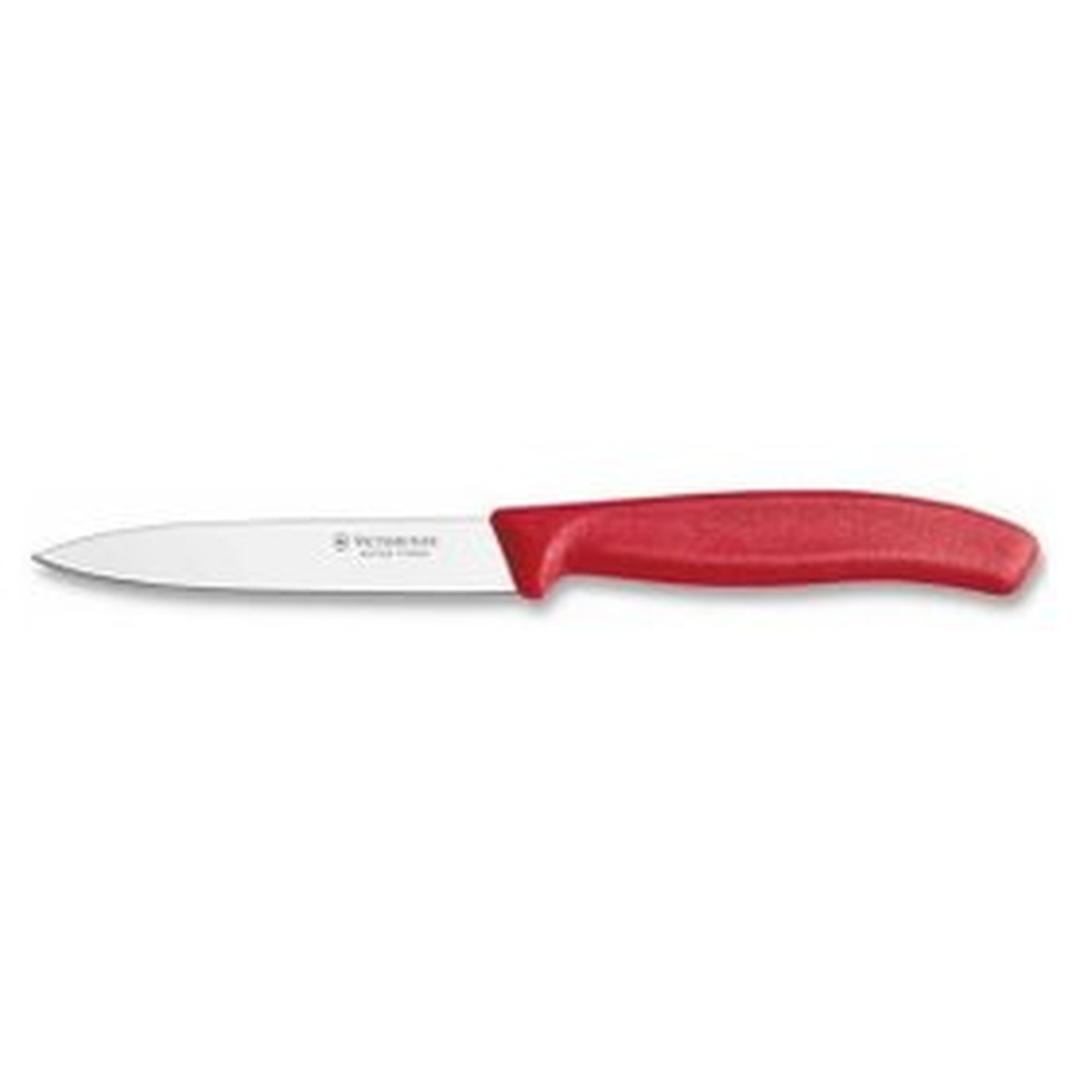  Victorinox Soyma Bıçağı 10 Cm Fibrox Kırmızı 6.7701