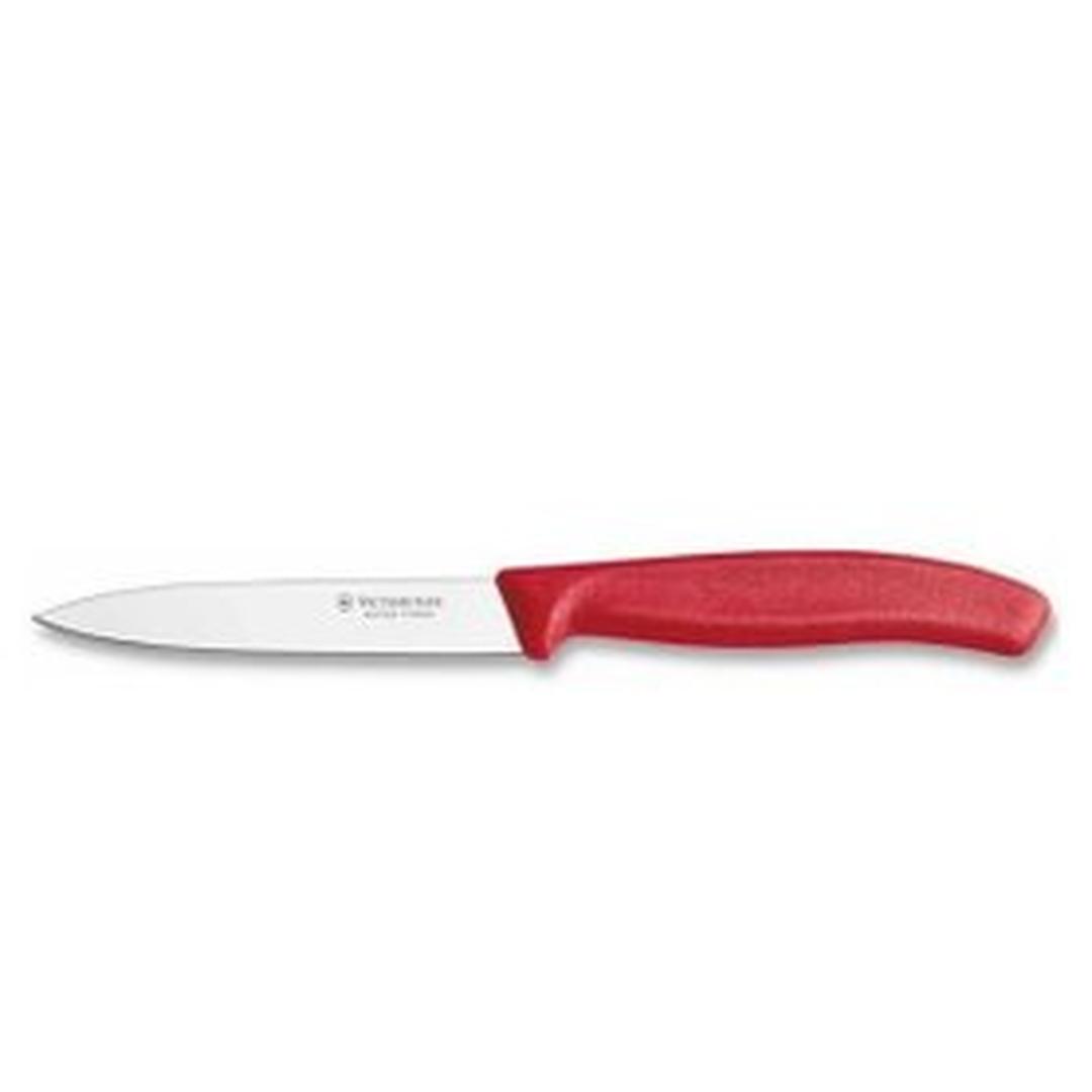 Victorinox Soyma Bıçağı 10 Cm Fibrox Kırmızı 6.7701
