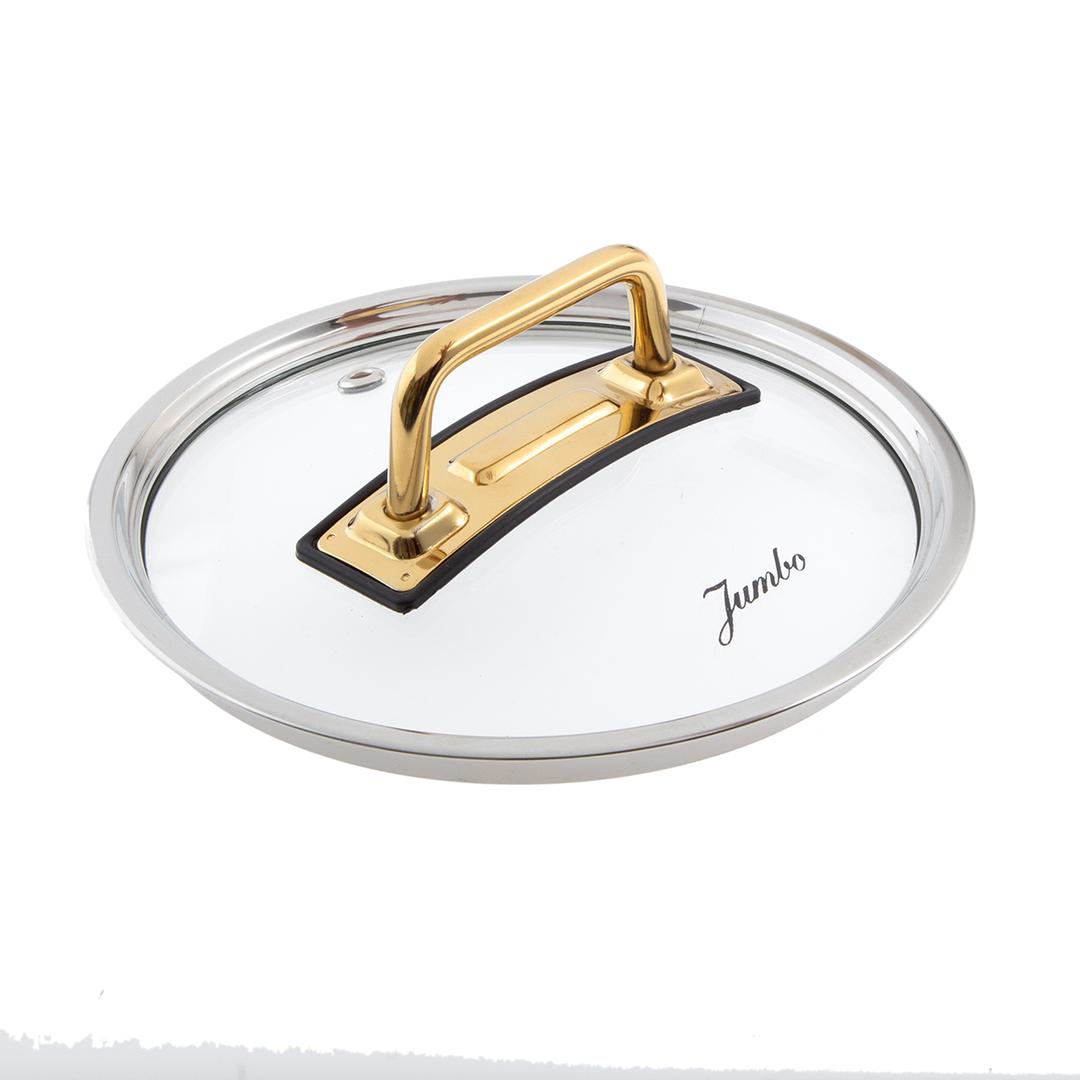  Jumbo Assos 3'lü Titanyum Gold Midi Sahan Seti