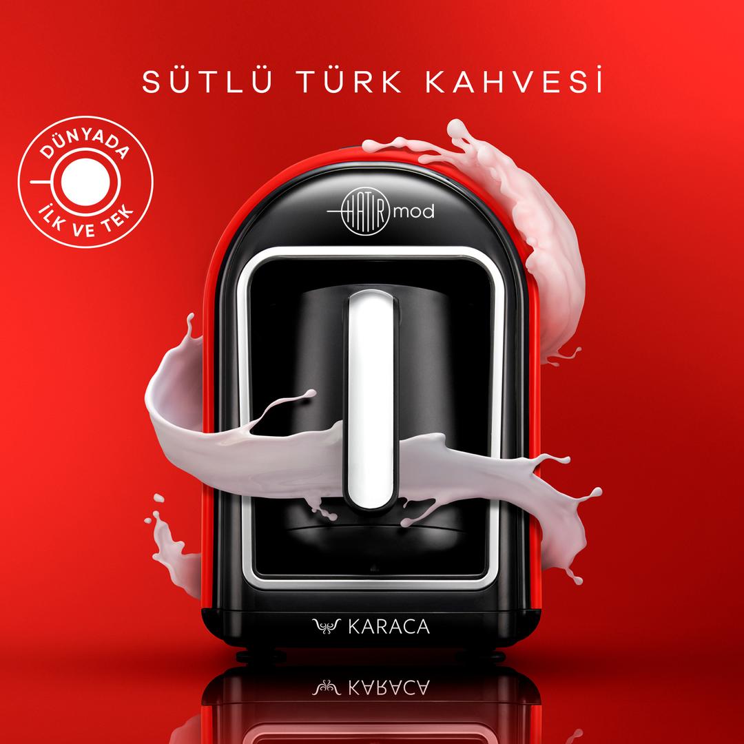 Karaca Hatır Mod Sütlü Türk Kahvesi Makinesi 20-Kırmızı