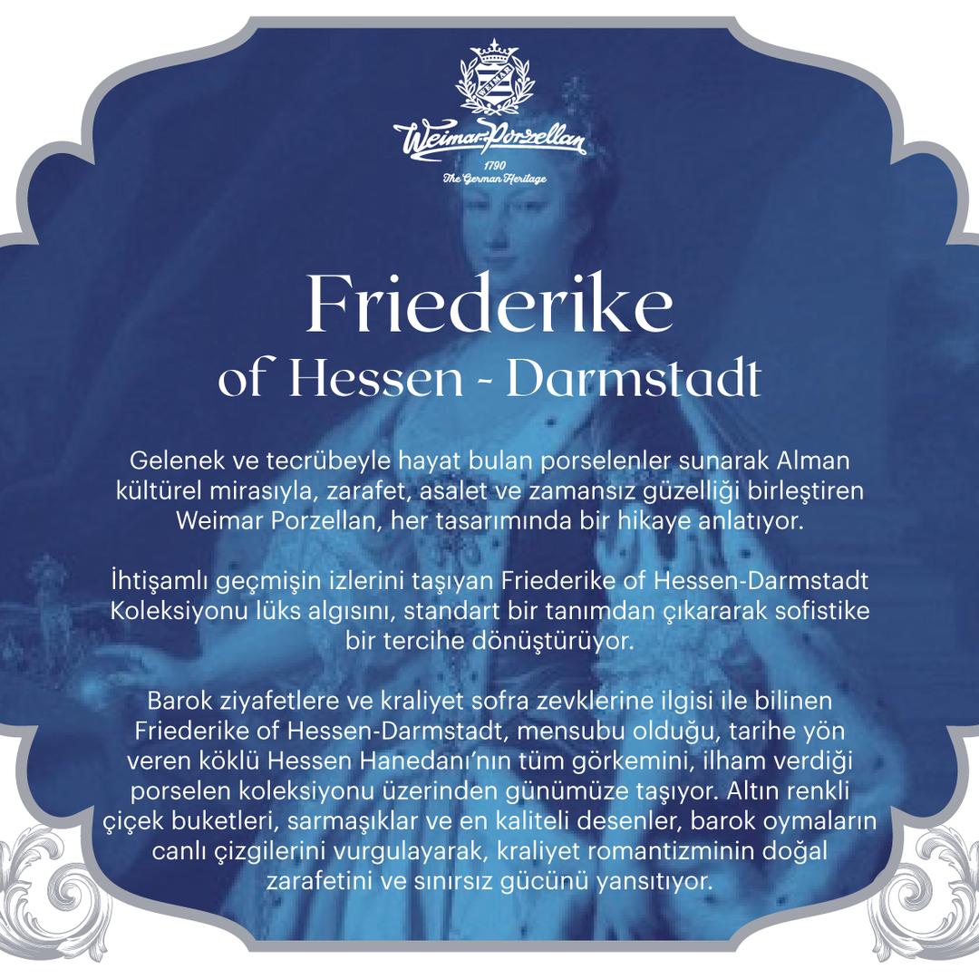 Weimar Friederike Of Hesse-Darmstad 6 Kişilik 12 Parça Kahve Fincan Takımı