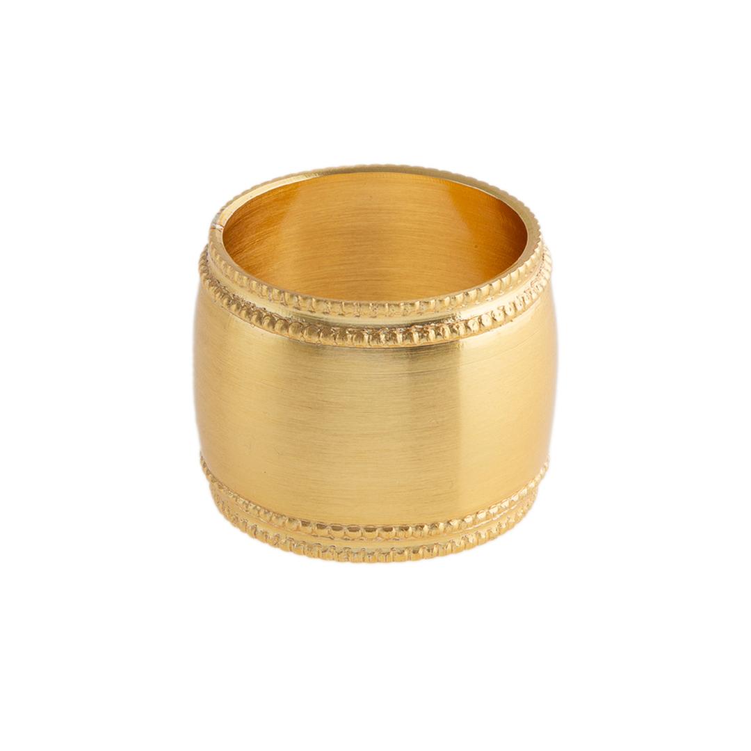 Jumbo Qarina 349 4'lü Gold Peçete Yüzüğü Seti