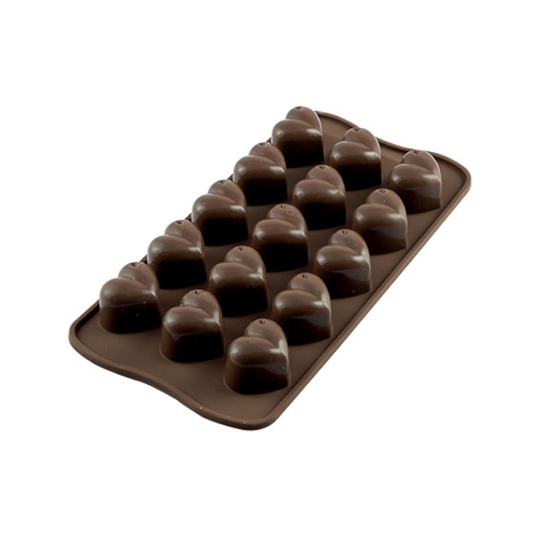 Silikomart 15'li Scg01 Monamour- Silikon Kalp Çikolata Kalıbı