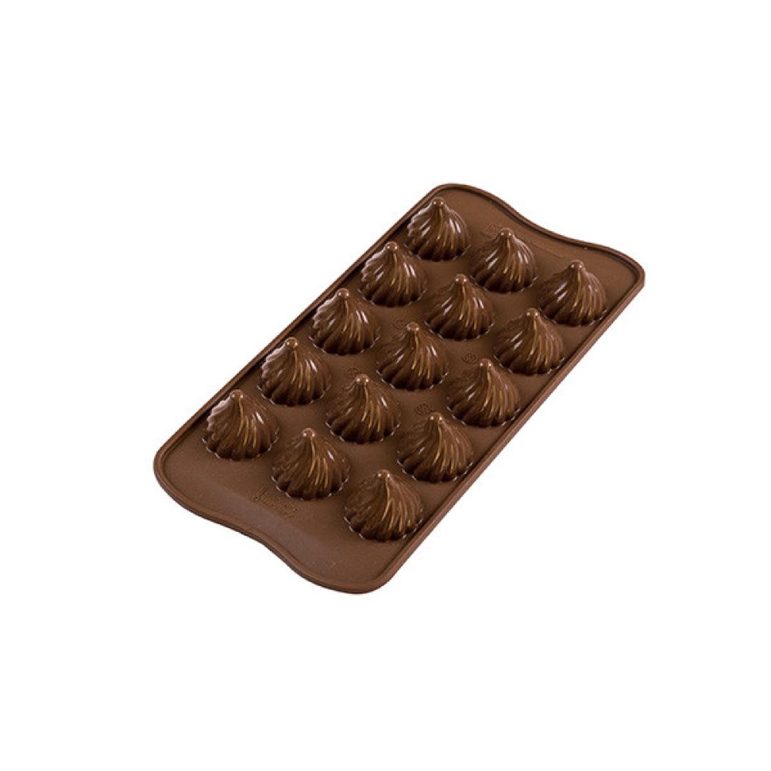 Silikomart Scg47 3D Choco Flame - Silikon Çikolata Kalıbı