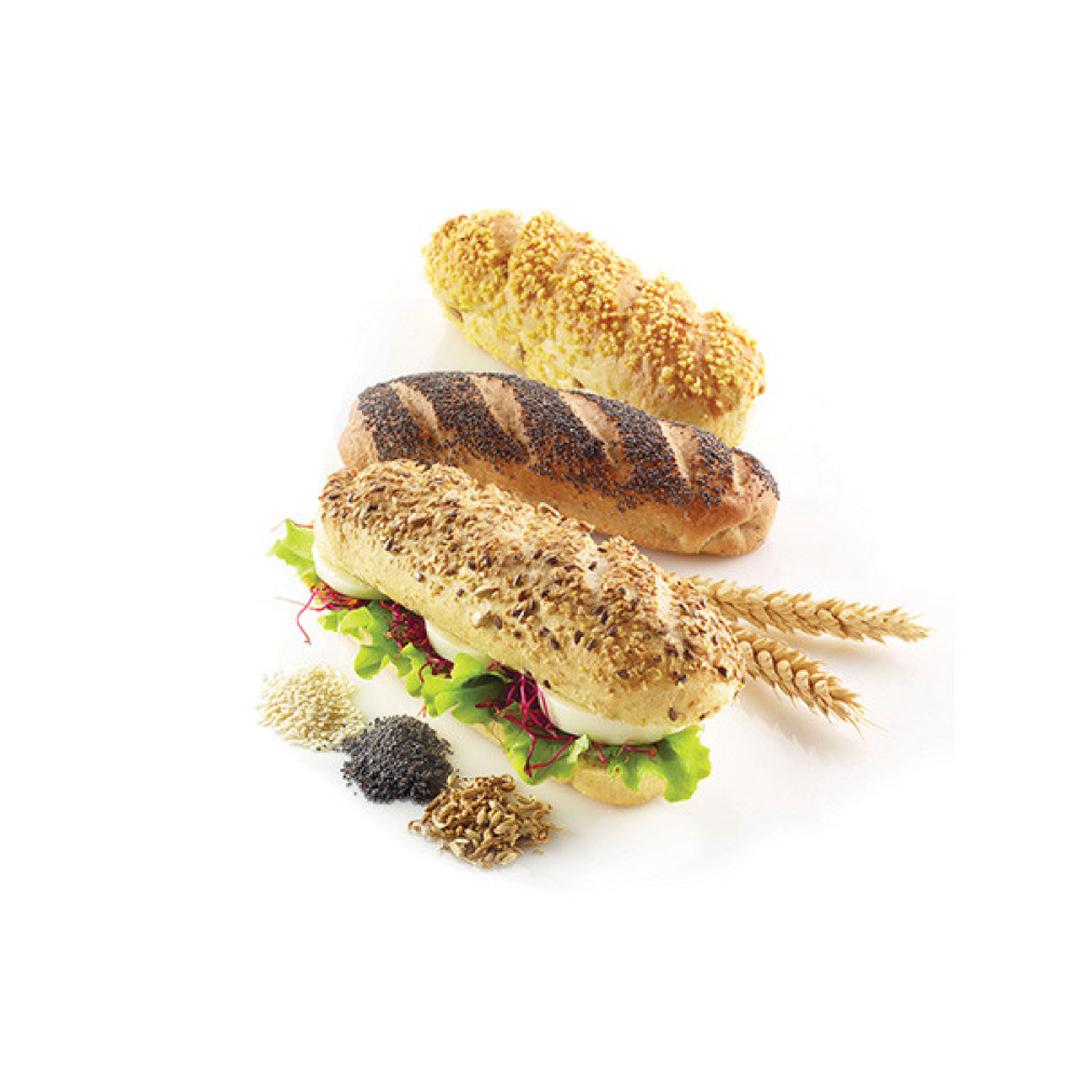 Silikomart 4'lü Mini Baguette Bread - Baget Ekmek Kalıbı