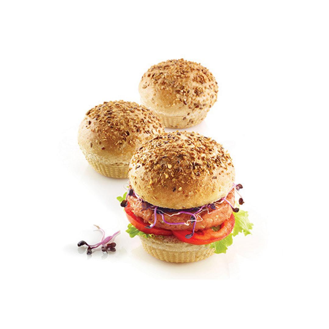 Silikomart 6'lı Burger Bread - Hamgurger Ekmek Kalıbı