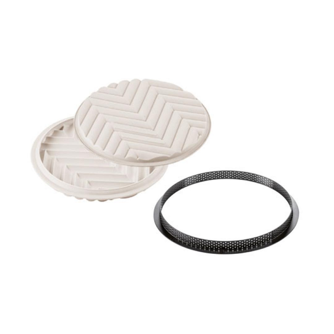 Silikomart Kit Tartegrafique Set Ring - Set Silikon Tart Kalıbı
